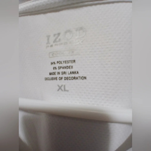 Izod performance cool fx white short sleeve shirt women's XL golf tennis - Picture 6 of 9